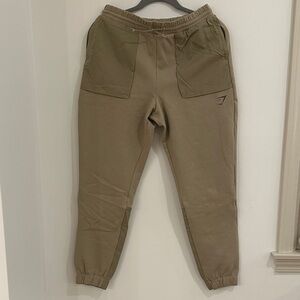 Women's Tan Jogger Gymshark Pants never worn